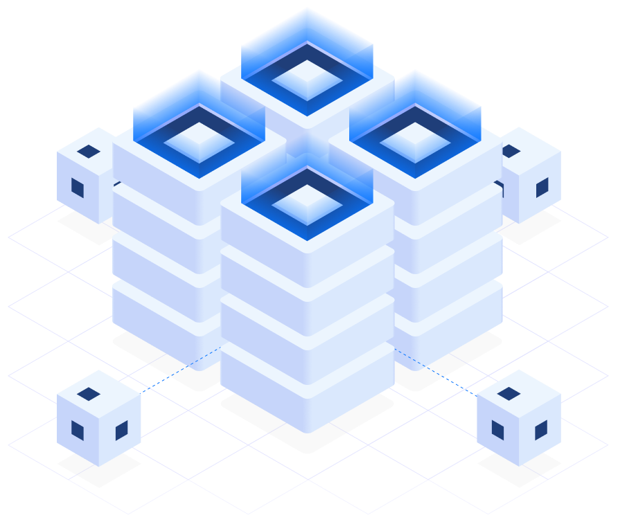 cloud servers isometric illustration