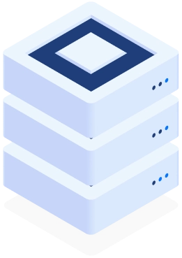 three cloud server illustration