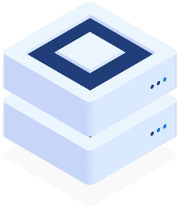 two cloud servers illustration